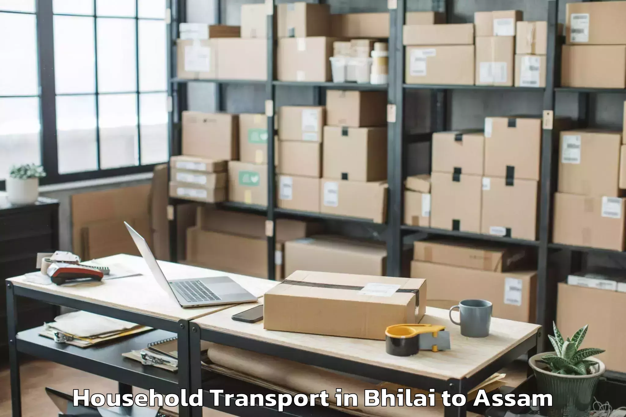 Bhilai to Dhuburi Household Transport